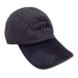 Chanel pony hair baseball hat